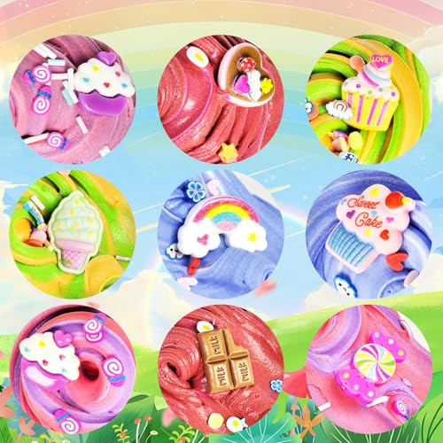 Kmbtqre Butter Slime Kit For Girl Boys Party Favors Fidget Toy Stocking 15Pack