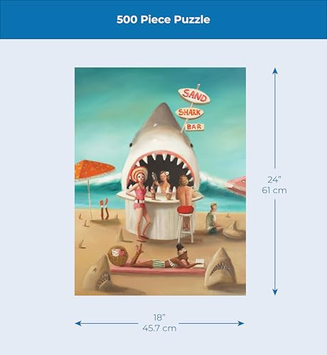 York Puzzle Company Janet Hill Sand Shark Bar 500 Piece