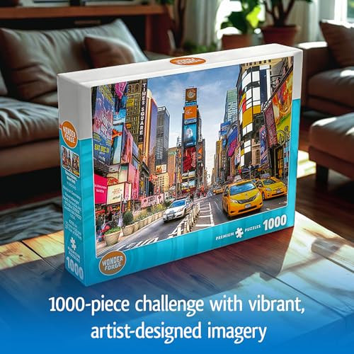 Wonder Forge Times Square York Jigsaw Puzzle For Adults 1000 Piece