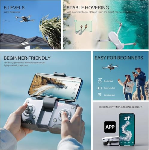 Stardrone Drone With Camera For Adults 2K Eis Gps Foldable Fpv Quadcopter 5G