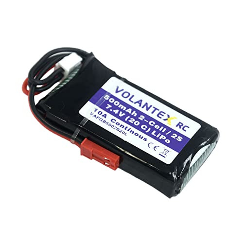 Volantexrc Part 765221 Lipo Battery 500Mah 20C Jst Plug For Rc Model 7.4V