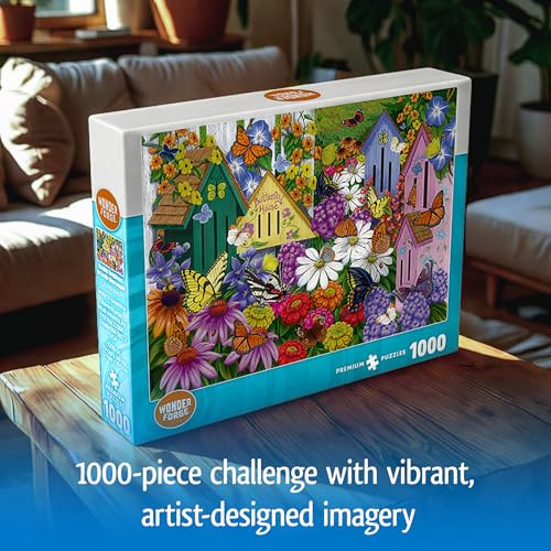 Wonder Forge Garden Neighbors Jigsaw Puzzle For Adults 1000 Piece