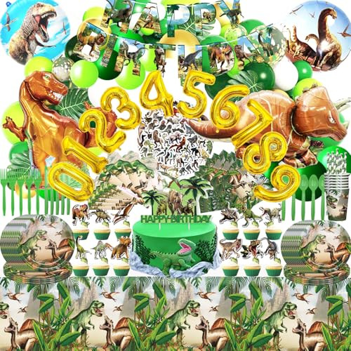 Helowana Dinosaur Birthday Decorations 397 Pcs