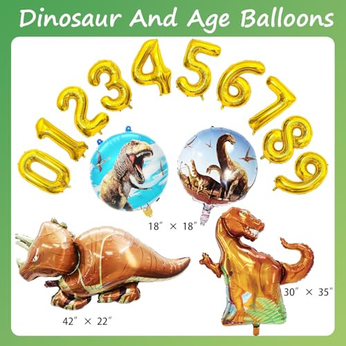 Helowana Dinosaur Birthday Decorations 397 Pcs