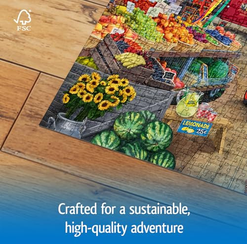 Wonder Forge Farmer's Market Day Jigsaw Puzzle For Adults 1000 Piece
