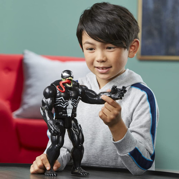Marvel Titan Hero Series Deluxe Venom Toy 12InchScale Collectible Action Figure Kids
