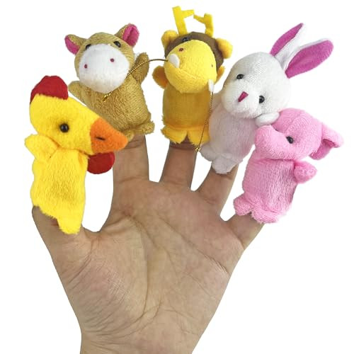 Xipegpa Finger Puppets Set Mini Stuffed Animals Finger Puppet For Storytelling Playing 36 Pcs