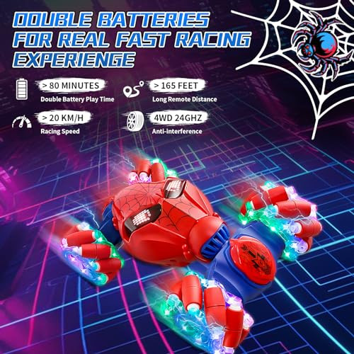 Uucoco SPider Rc Gesture Sensing Stunt Car Toys For Boys 314 Years