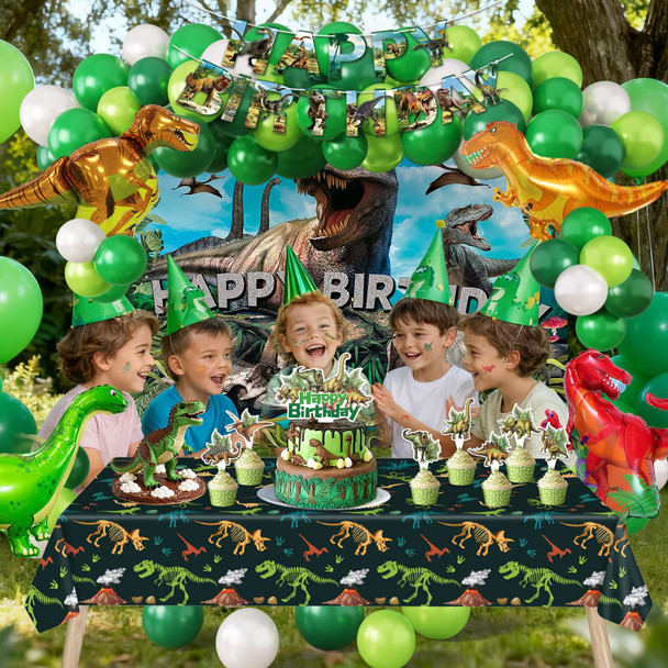 Spightdex Dinosaur Birthday Party Decorations Kit For Boys