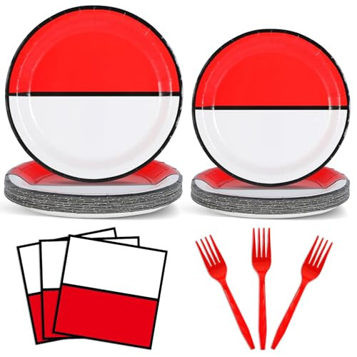 Zoiiwa Cartoon Animation Birthday Party Supplies Cartoon Ball Paper Plates And Napkins