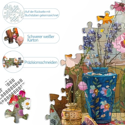 77Iiaii Puzzles For Adults Flowers Puzzle Puzzle For Adults Suitable For Home 27.5 1000 Pieces