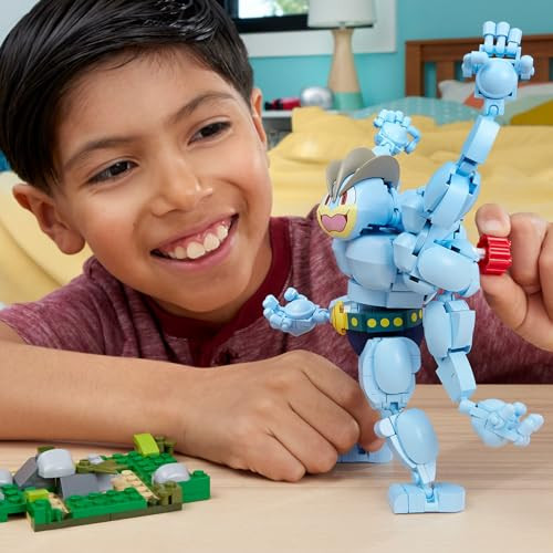 Mega Brands Pok'mon Building Toys Set Machamp With Articulated And Poseable With Motion 401 Pieces