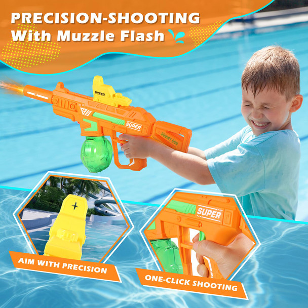 Weirtoya Electric Water Gun Ultimate Battle Blaster Water Guns With Realistic Gun