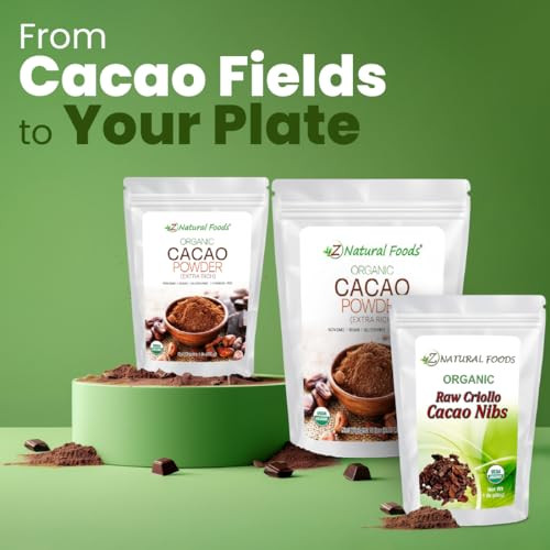 Z Natural Foods Premium Raw Organic Cacao Nibs 1 Lb