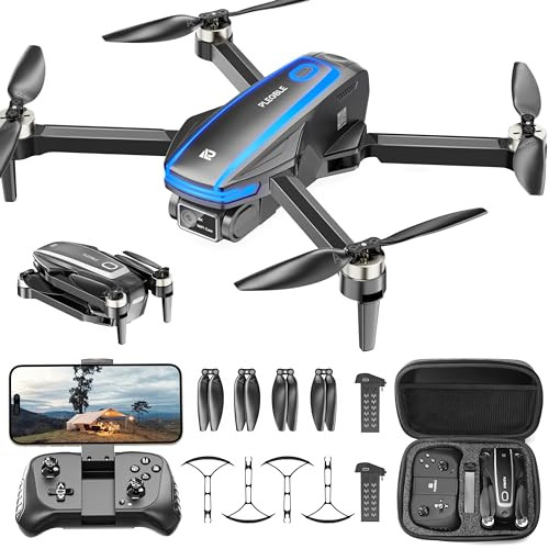 Plegble Drones With Camera For Adults 4K Brushless Motor Drone For Kids