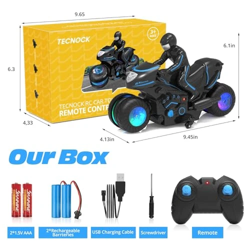 Tecnock Rc Motorcycle Remote Control Motorcycle With Led Lights Rc Car Dirt