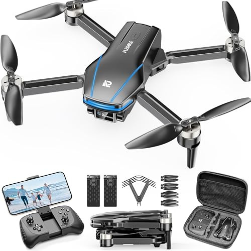 Plegble Drone With Camera 4K For Kids Adults Brushless Motor Mini Foldable