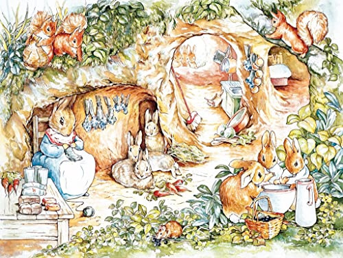 York Puzzle Company Beatrix Potter Home Sweet Burrow 750 Piece