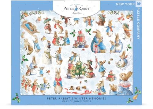 York Puzzle Company Beatrix Potter Peter Rabbit's Winter Memories 500 Piece