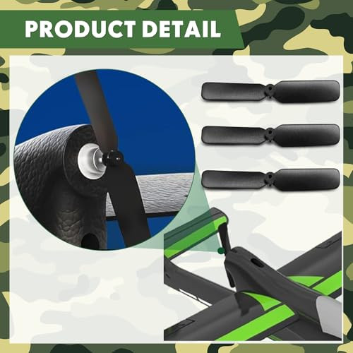 Hollowfly Spare Rc Plane Propellers Compatible With Volantexrc Rc Plane 76110 4Ch 3 Pcs