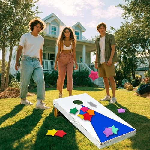 Xipegpa Colorful Nylon Bean Bags Small Bean Bags Bulk Hand Toss For 27 Pcs