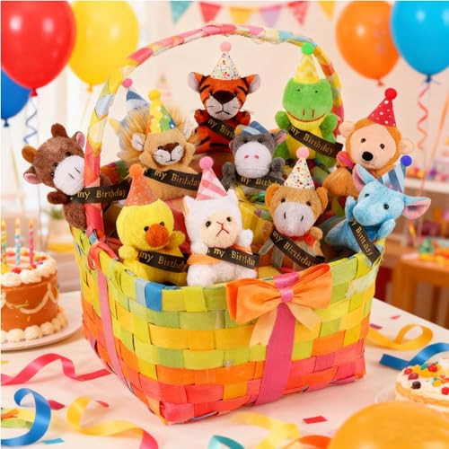 Xipegpa Birthday Animal Plush Keychains Bulks