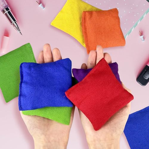 Xipegpa Colorful Bean Bags 3.1 3.1 Inch 21 Pcs
