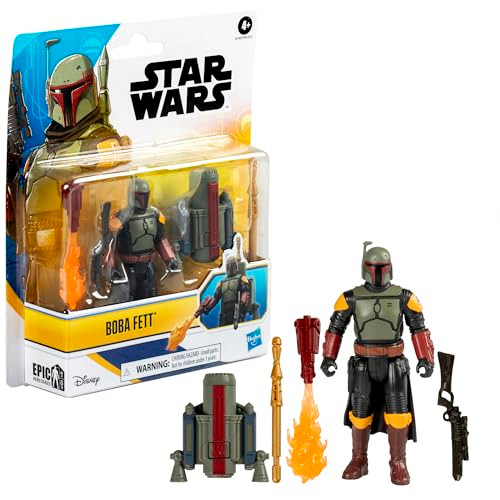 Star Wars Epic Hero Series Boba Fett 4Inch Deluxe Action Figure and 4