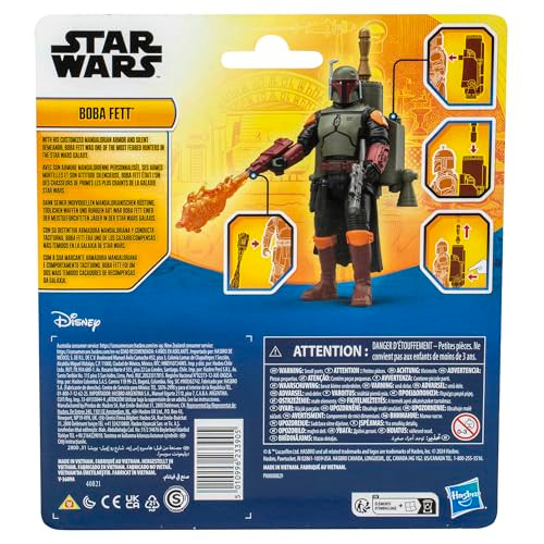 Star Wars Epic Hero Series Boba Fett 4Inch Deluxe Action Figure and 4