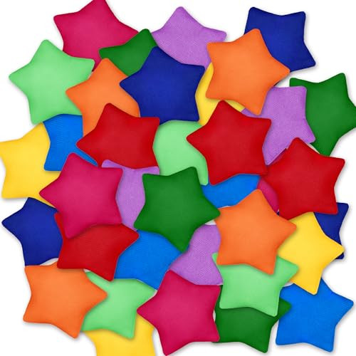 Xipegpa Colorful Nylon Bean Bags Small Bean Bags Bulk Hand Toss For 36 Pcs