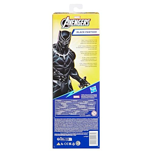 Hasbro Marvel Avengers Titan Hero Series 12 Black Panther Action Figure Black