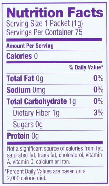 Wholesome Organic Stevia Zero Calorie Sweetener Blend Non Gmo and Gluten 1 G Pack Of 75