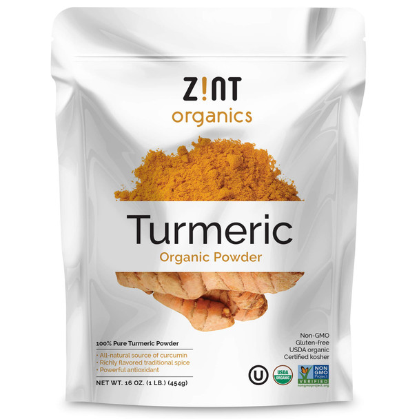 Zint Organic Turmeric Powder : Raw Turmeric Root Curcumin Powder Spice For 16 Oz