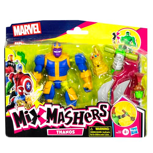 Marvel Avengers Marvel Mixmashers Thanos Custom MixAndMatch Deluxe Action Figure and Accessories