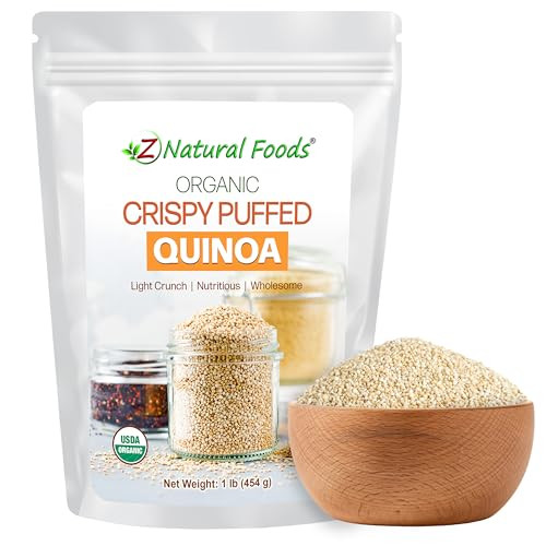 Z Natural Foods Organic Crispy Puffed Quinoa 1 Lb