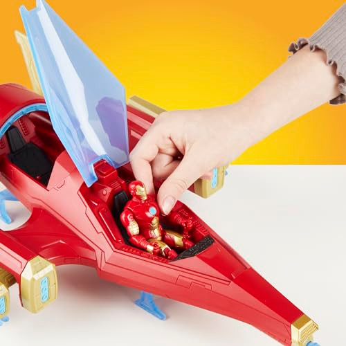 Marvel Avengers Epic Hero Series Iron Man Repulsor Blast Battle Jet 4Inch 10 Cm