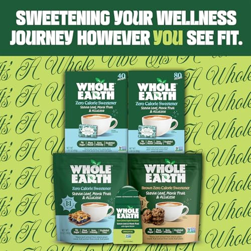 Whole Earth Sweetener Co. Nature Sweet Stevia and Monk Fruit Sweetener Erythritol Sweetener