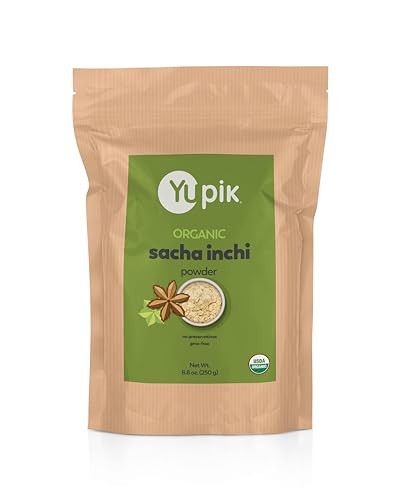 Yupik Organic Sacha Inchi Powder Usda NonGmo Vegan Protein Powder GlutenFree 8.8 Oz