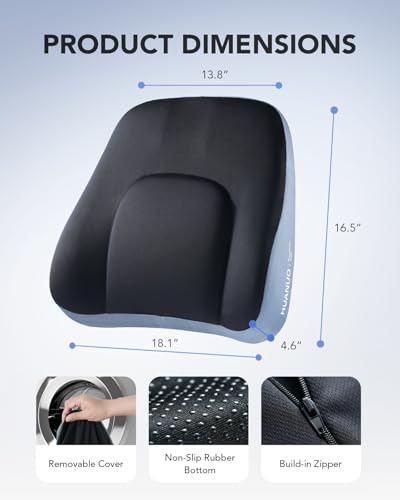 Huanuo Lumbar Support Pillow For Office Chair Car Back Support Pillow Memory