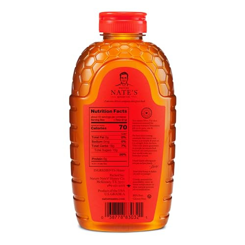 Nature Nate'S Nate's 100% Pure Raw and Unfiltered Honey 32Oz 6 Pack
