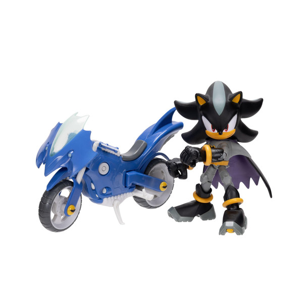 Sonic The Hedgehog Dc X Sonic Shadow As Batman and Batcycle Action Figure Set 13Cm