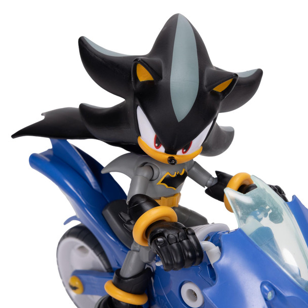 Sonic The Hedgehog Dc X Sonic Shadow As Batman and Batcycle Action Figure Set 13Cm