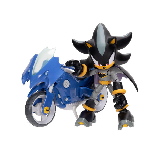 Sonic The Hedgehog Dc X Sonic Shadow As Batman and Batcycle Action Figure Set 13Cm