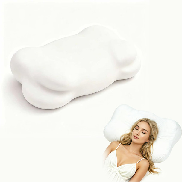 Aizami Ergonomic Cervical Neck Pillow For Sleeping Memory Foam Contour Pillow For White