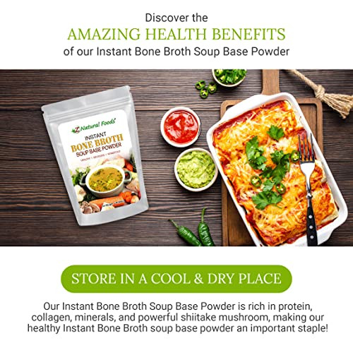Z Natural Foods Instant Bone Broth Soup Powder 1 Lb