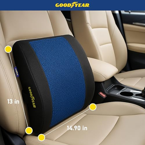Goodyear Lumbar Support Pillow For Office Chair And Car Seat
