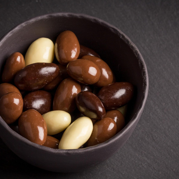 Yupik 45% Dark Chocolate and Coconut Coated Almonds GlutenFree Kosher Whole Roasted 35.2 Oz 2.2 Lb