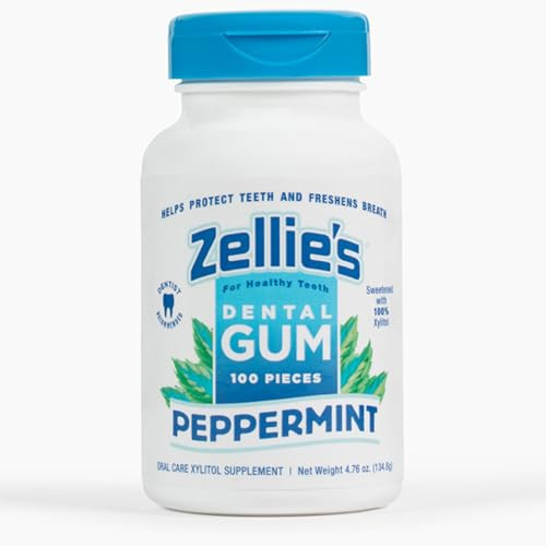 Zellies 100% Xylitol Mint And Gum Combo Pack 250 Count 2Pack