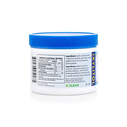 Xlear Spry Xylitol Peppermint Sugar Candy 240 Count Pack Of 1