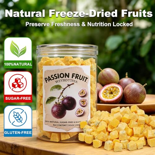 Wzybdttma Freeze Dried Passion Fruit 7.05Oz 200G